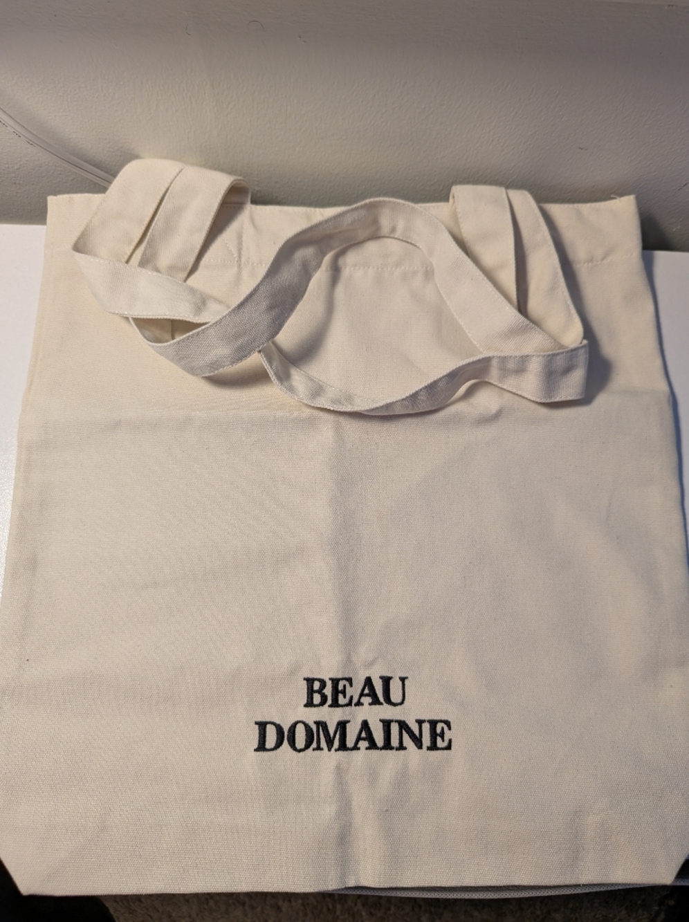 Beau Domaine Luxury Canvas Tote Bag | Brad Pitt Skincare Brand | Minimalist Tote